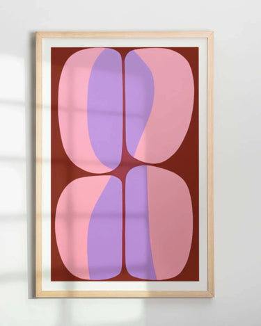Pink and Purple shapes - Peintio