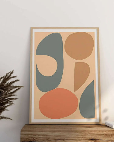 Muted Shape Fusion - Peintio