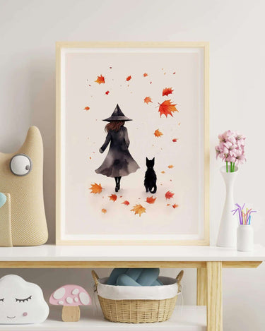Cat and Witch - Peintio