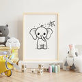 Elephant Drawing - Peintio