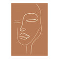 Graceful White Line Portrait No. 1 - Peintio