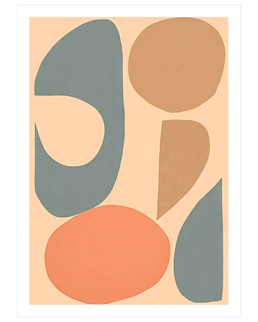 Muted Shape Fusion - Peintio
