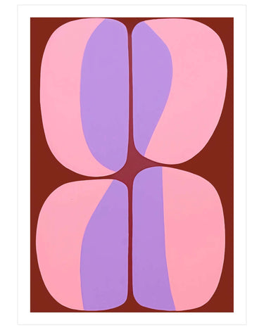 Pink and Purple shapes - Peintio