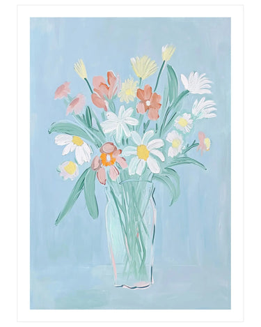 Skye Blue Petal No. 1 - Peintio