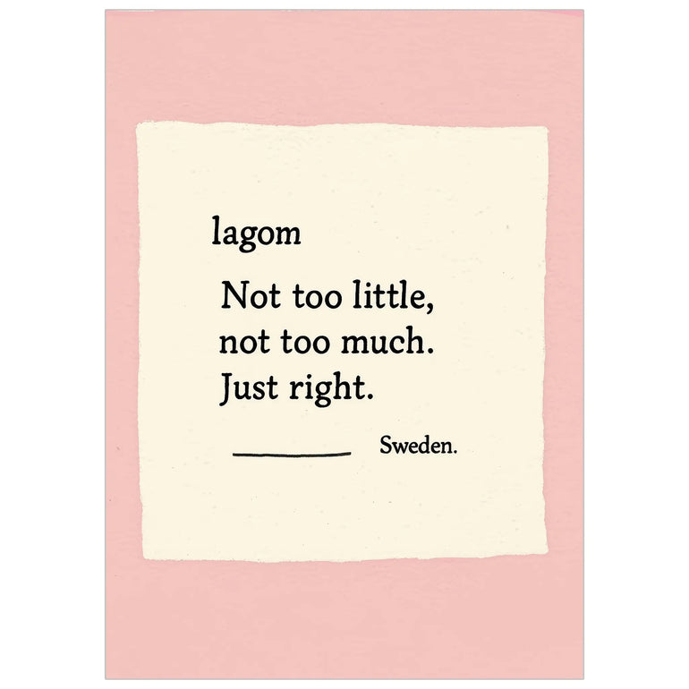 Swedish Lagom