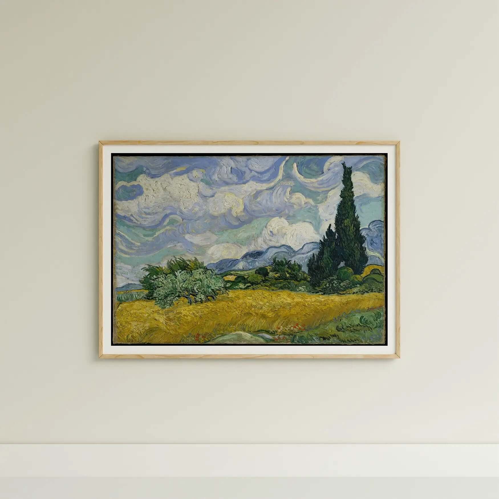 Vincent van Gogh - Wheat Field with Cypresses - Peintio