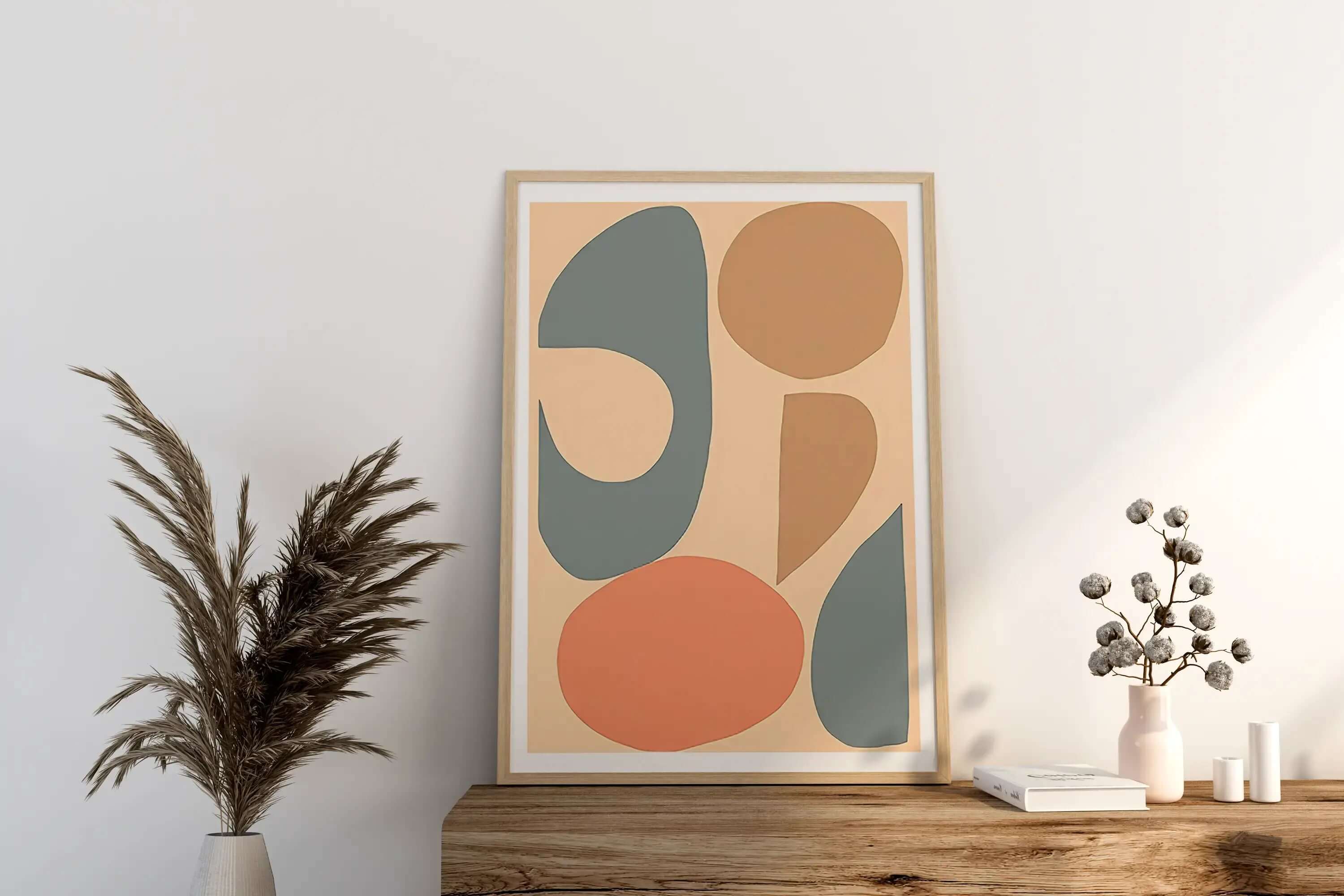 Muted Shape Fusion - Peintio