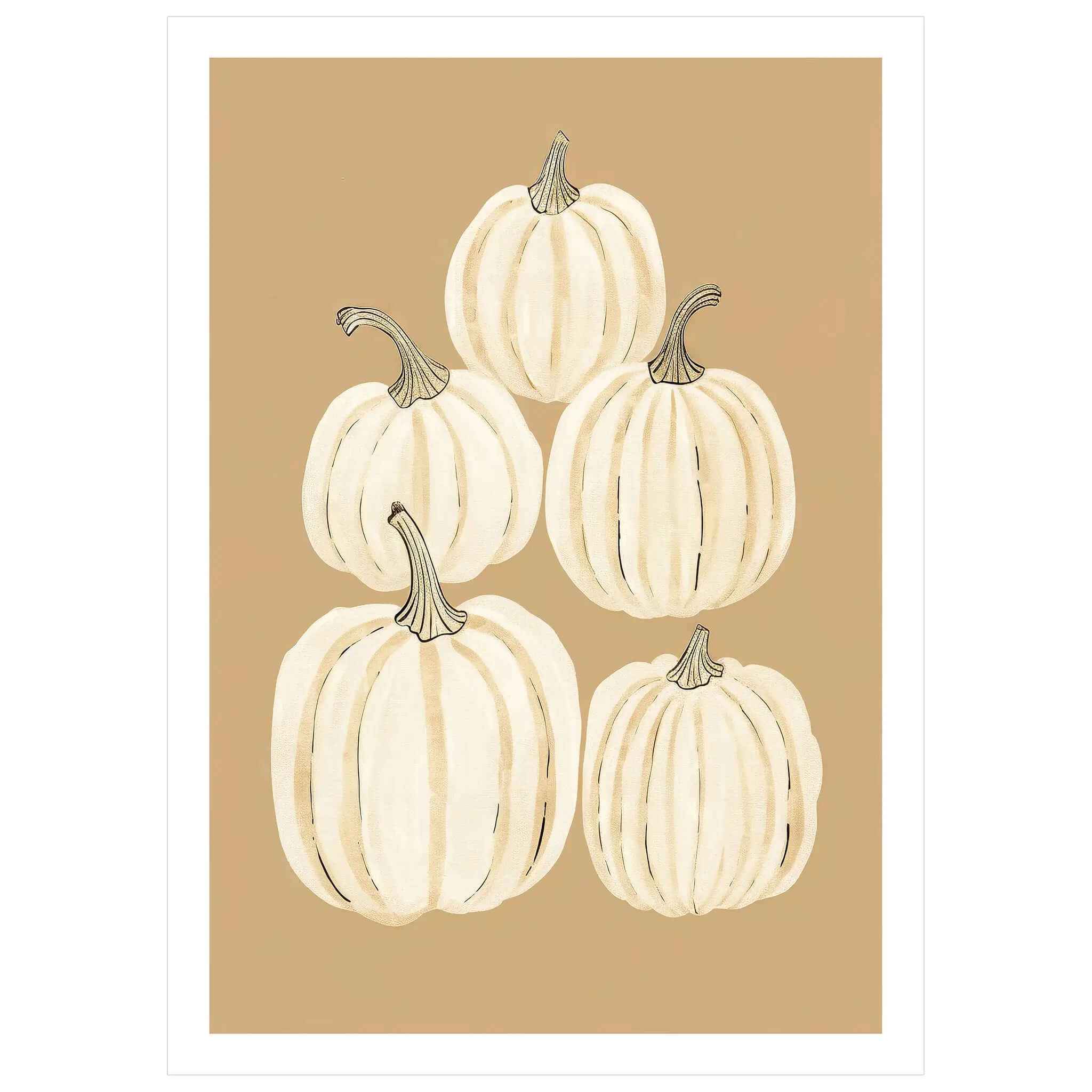 Chalked Pumpkin - Peintio