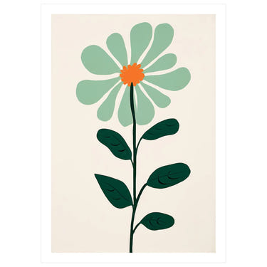 Minimal Green Crown - Peintio