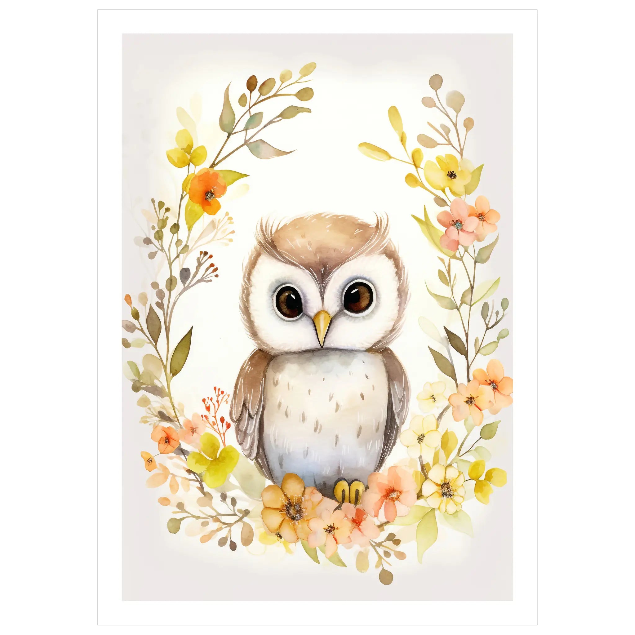 Owl in Bloom No. 3