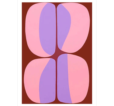 Pink and Purple shapes - Peintio