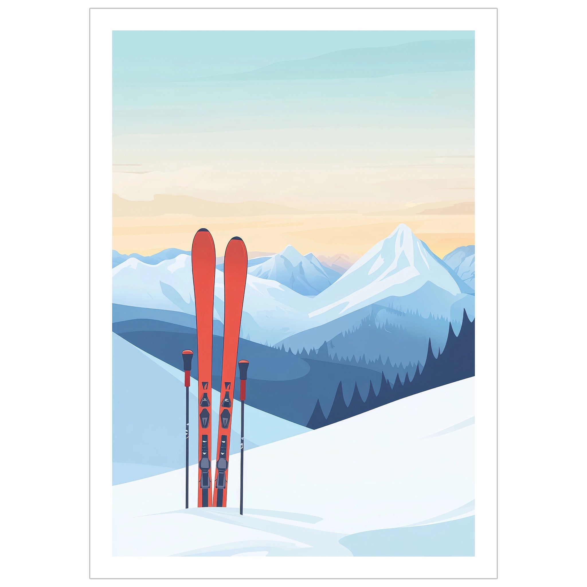 Red skis