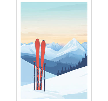 Red skis