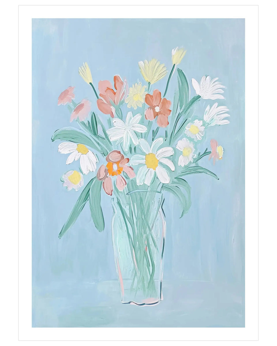 Skye Blue Petal No. 1 - Peintio
