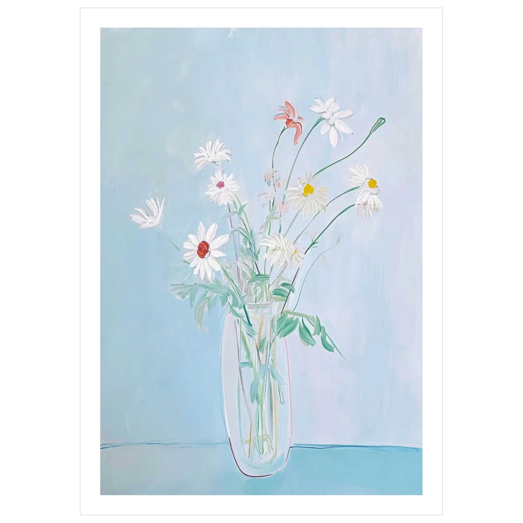 Skye Blue Petal No. 2 - Peintio