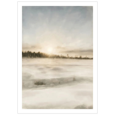 Snörök poster med vit kant