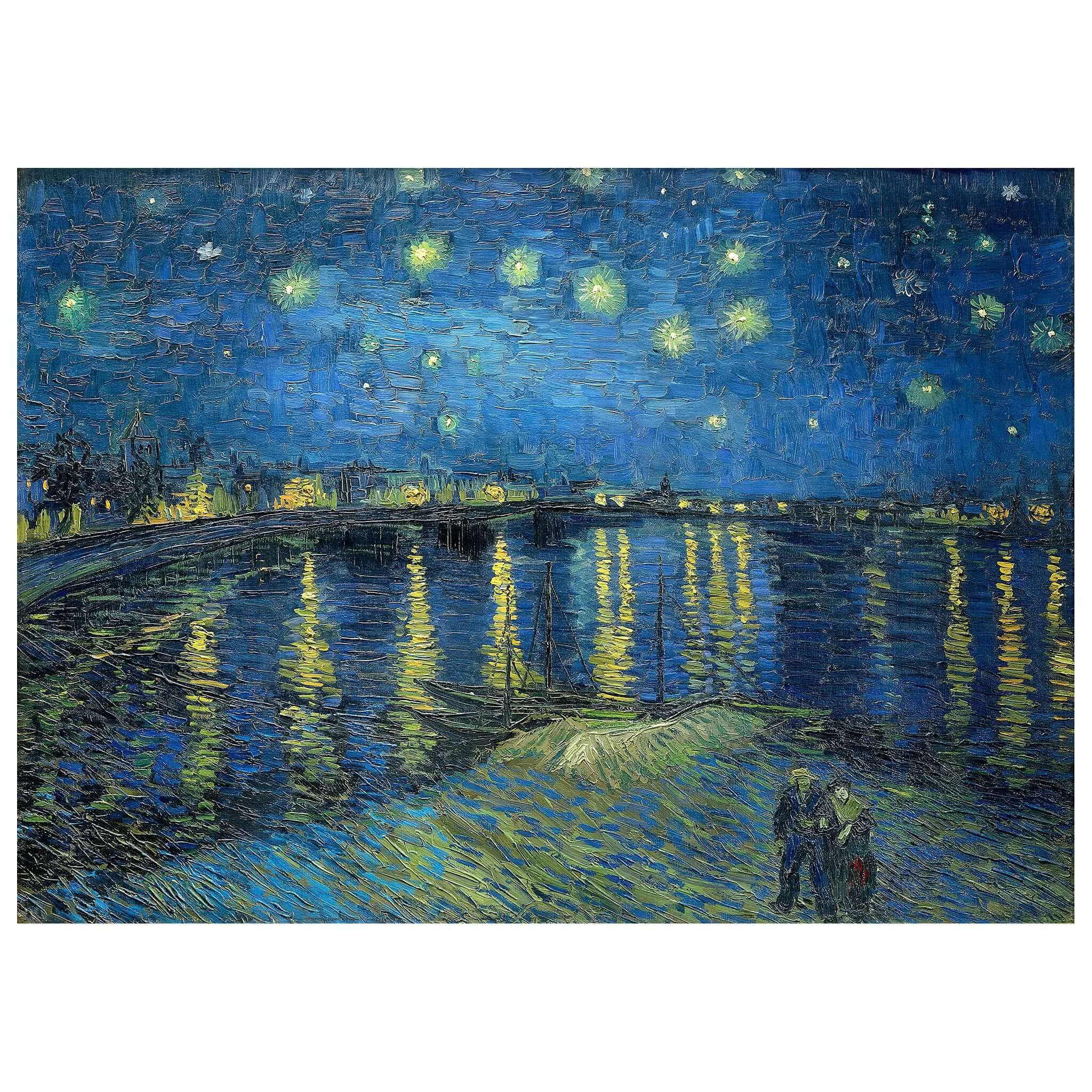 Vincent van Gogh - Starry Night Over the Rhone - Peintio