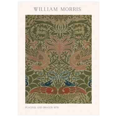 William Morris Peacock and Dragon - Peintio