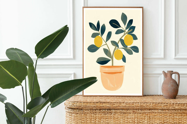 Lemon Vase - Peintio