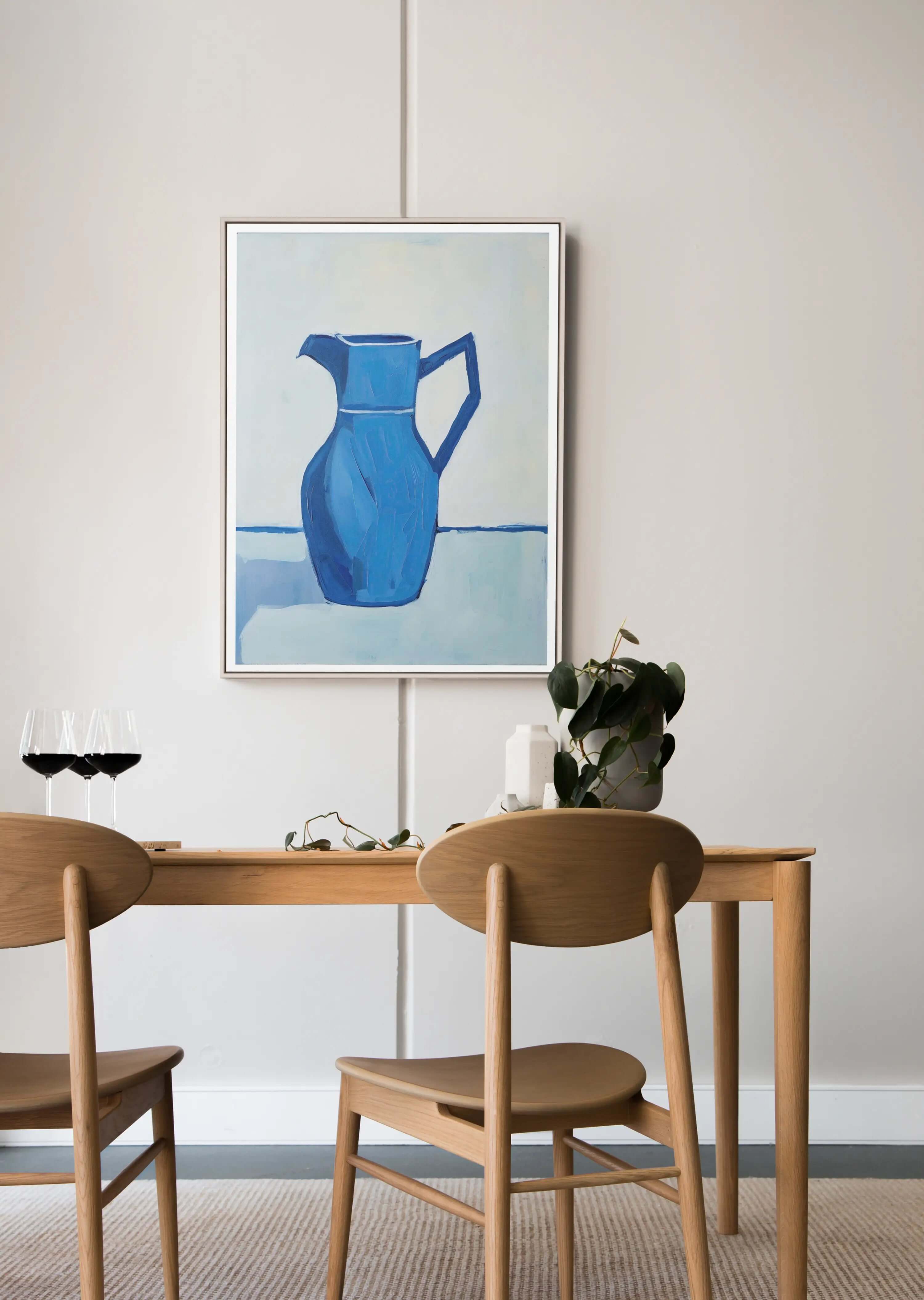 Blue Carafe Art No. 1 - Peintio
