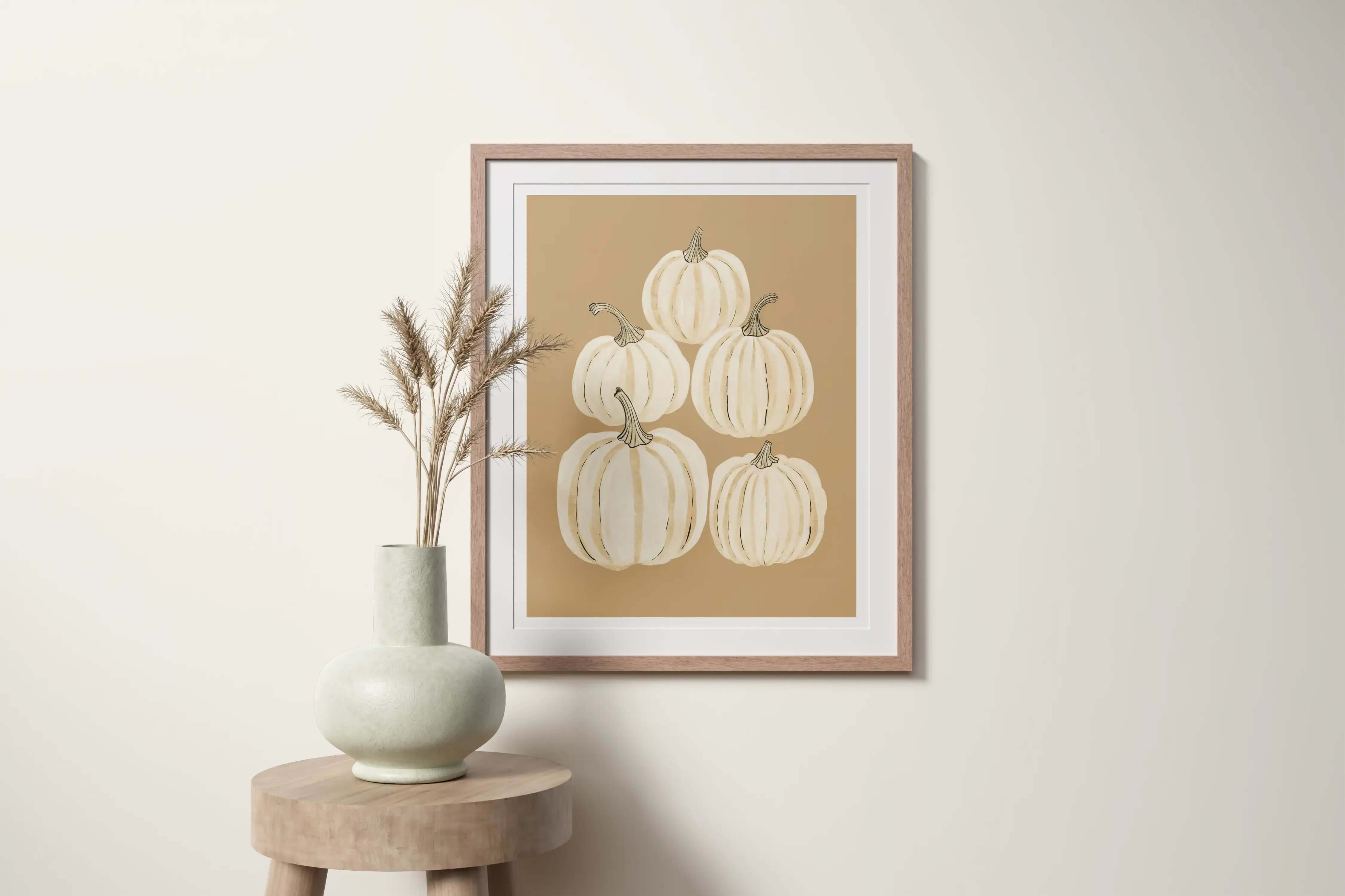 Chalked Pumpkin - Peintio