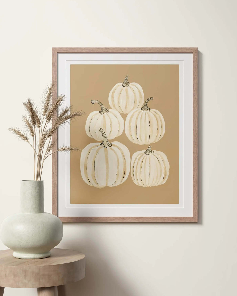 Chalked Pumpkin - Peintio